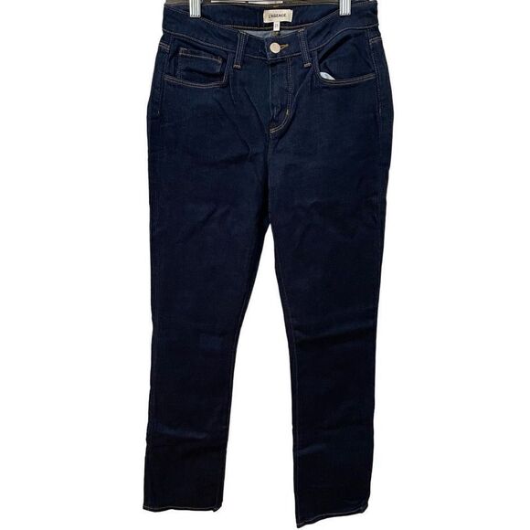 L’Agence Jeans Womens 25 Dark Wash Straight Leg Stretchy High Waist SAMPLE - Picture 1 of 4